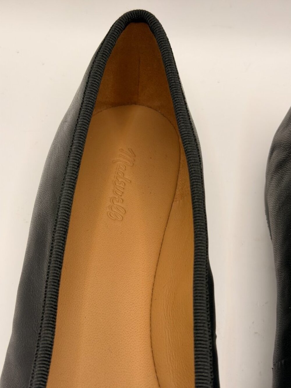 Madewell Womens The April Black Leather Ballet Flat Sz 9.5 - Picture 3 of 9
